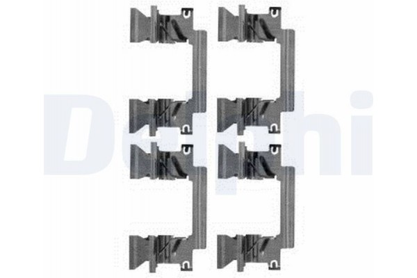Delphi Σετ βοηθ. εξαρτημάτων, Τακάκια Φρένων - LX0590