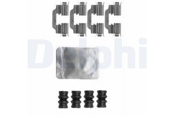 Delphi Σετ βοηθ. εξαρτημάτων, Τακάκια Φρένων - LX0603