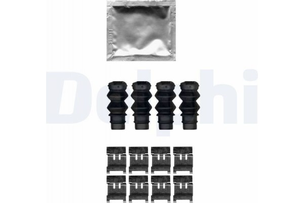 Delphi Σετ βοηθ. εξαρτημάτων, Τακάκια Φρένων - LX0631