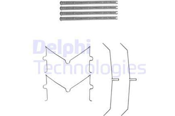 Delphi Σετ βοηθ. εξαρτημάτων, Τακάκια Φρένων - LX0637