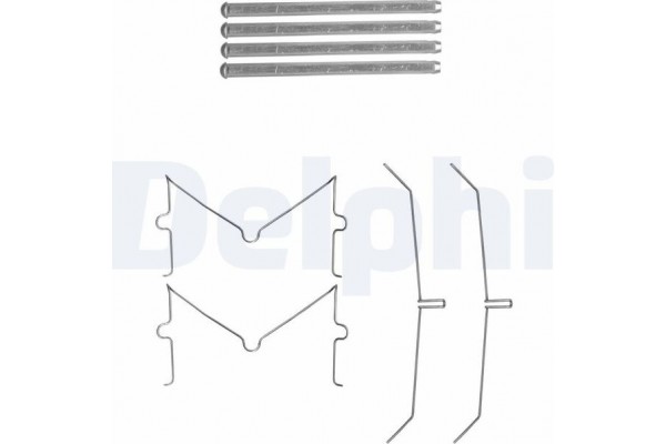 Delphi Σετ βοηθ. εξαρτημάτων, Τακάκια Φρένων - LX0637