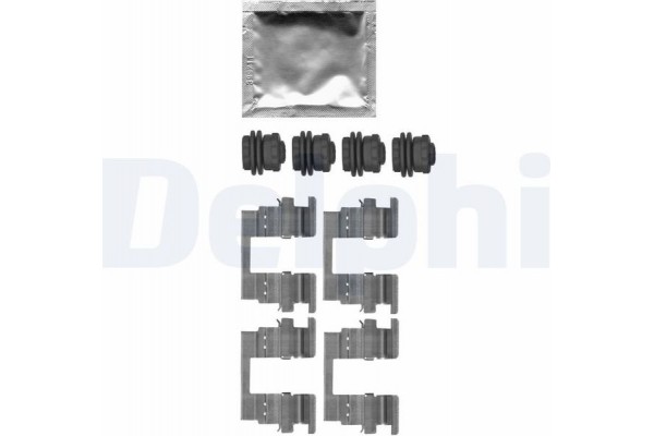 Delphi Σετ βοηθ. εξαρτημάτων, Τακάκια Φρένων - LX0666