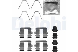 Delphi Σετ βοηθ. εξαρτημάτων, Τακάκια Φρένων - LX0708
