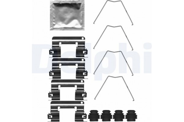 Delphi Σετ βοηθ. εξαρτημάτων, Τακάκια Φρένων - LX0713