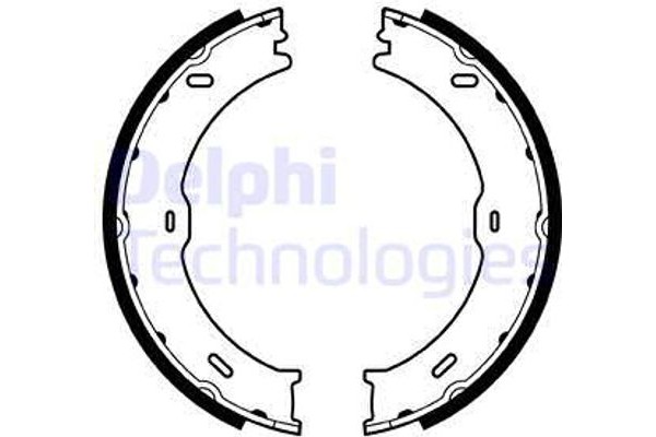 Delphi Σετ Σιαγόνων φρένων, Χειρόφρενο - LS2018