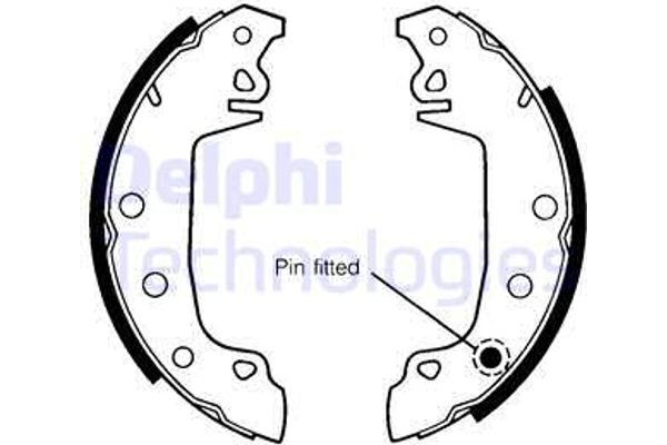 Delphi Σετ Σιαγόνων Φρένων - LS1142