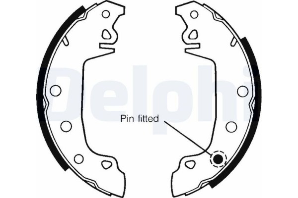 Delphi Σετ Σιαγόνων Φρένων - LS1142