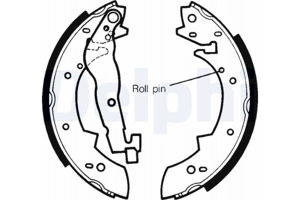 Delphi Σετ Σιαγόνων Φρένων - LS1233