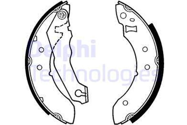 Delphi Σετ Σιαγόνων Φρένων - LS1242