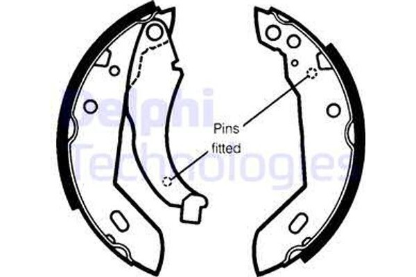 Delphi Σετ Σιαγόνων Φρένων - LS1250