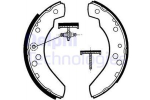 Delphi Σετ Σιαγόνων Φρένων - LS1311
