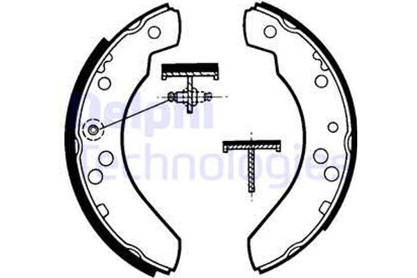 Delphi Σετ Σιαγόνων Φρένων - LS1311