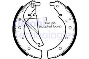 Delphi Σετ Σιαγόνων Φρένων - LS1318
