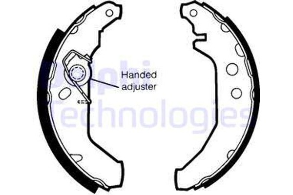 Delphi Σετ Σιαγόνων Φρένων - LS1435
