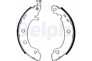 Delphi Σετ Σιαγόνων Φρένων - LS1575