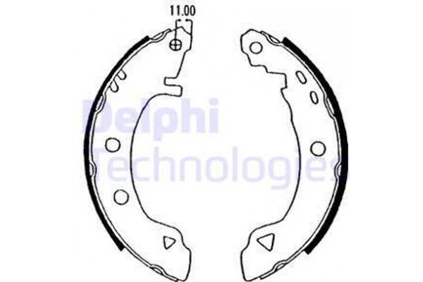Delphi Σετ Σιαγόνων Φρένων - LS1575