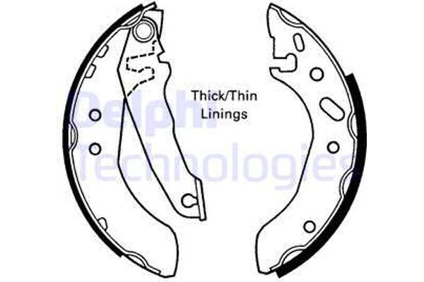 Delphi Σετ Σιαγόνων Φρένων - LS1616