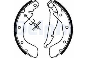 Delphi Σετ Σιαγόνων Φρένων - LS1622