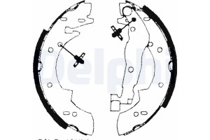 Delphi Σετ Σιαγόνων Φρένων - LS1690