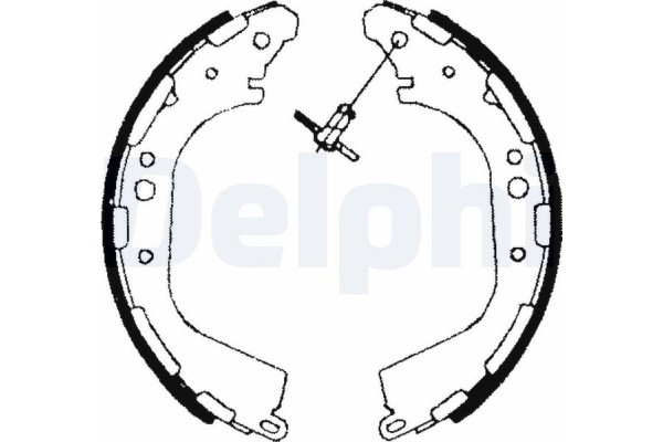 Delphi Σετ Σιαγόνων Φρένων - LS1709