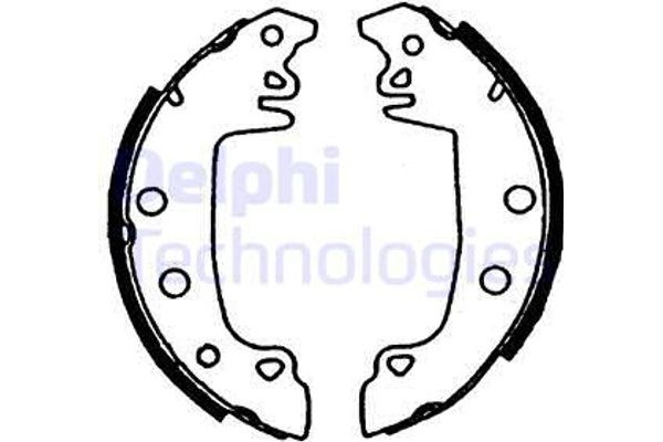 Delphi Σετ Σιαγόνων Φρένων - LS1721
