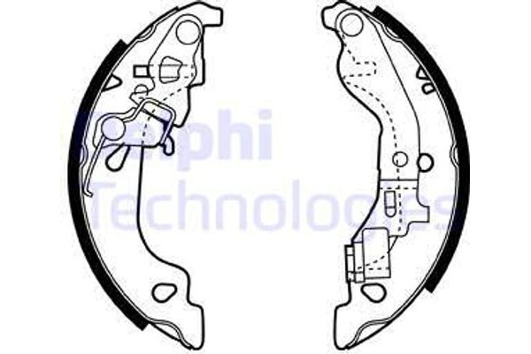 Delphi Σετ Σιαγόνων Φρένων - LS1858