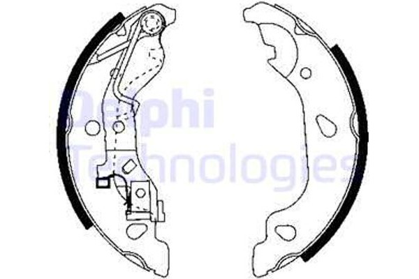Delphi Σετ Σιαγόνων Φρένων - LS1859
