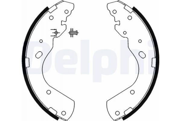 Delphi Σετ Σιαγόνων Φρένων - LS1897 Delphi Σετ Σιαγόνων Φρένων - LS1897