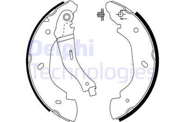 Delphi Σετ Σιαγόνων Φρένων - LS1915