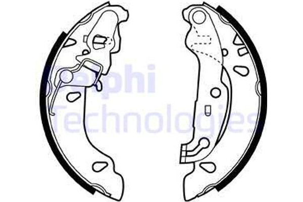 Delphi Σετ Σιαγόνων Φρένων - LS1926