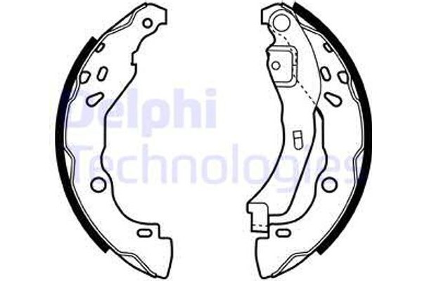 Delphi Σετ Σιαγόνων Φρένων - LS1929
