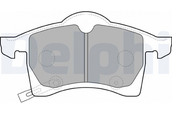 Delphi Σετ τακάκια, Δισκόφρενα - LP1309