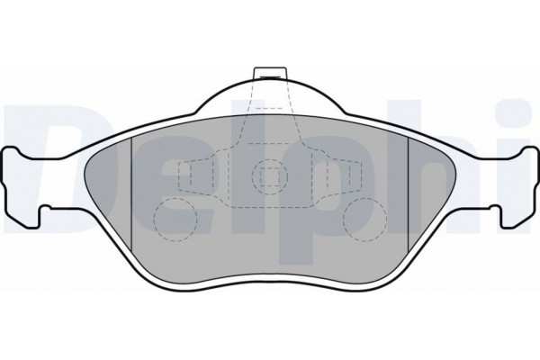 Delphi Σετ τακάκια, Δισκόφρενα - LP1469