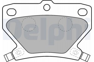 Delphi Σετ τακάκια, Δισκόφρενα - LP1513