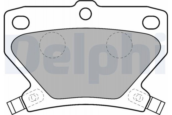 Delphi Σετ τακάκια, Δισκόφρενα - LP1513