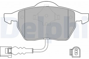Delphi Σετ τακάκια, Δισκόφρενα - LP1525