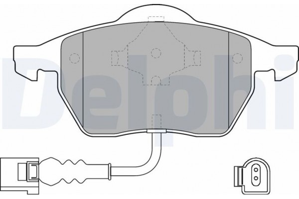 Delphi Σετ τακάκια, Δισκόφρενα - LP1525