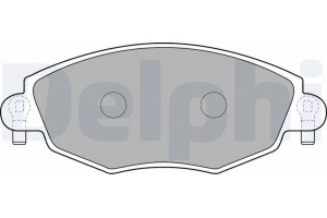 Delphi Σετ τακάκια, Δισκόφρενα - LP1533