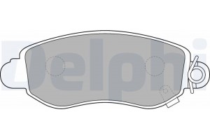 Delphi Σετ τακάκια, Δισκόφρενα - LP1582