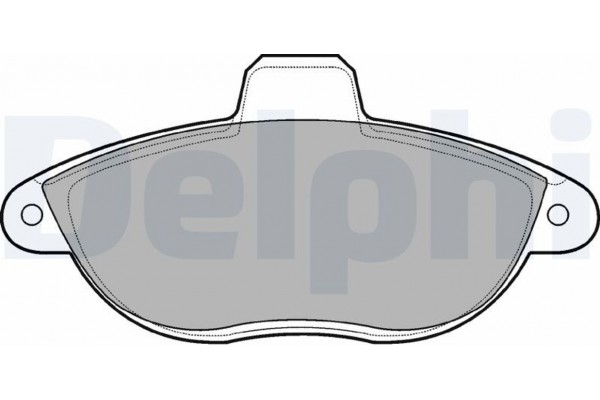 Delphi Σετ τακάκια, Δισκόφρενα - LP1592