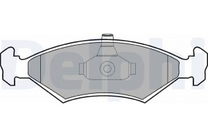 Delphi Σετ τακάκια, Δισκόφρενα - LP1604