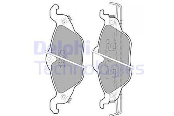 Delphi Σετ τακάκια, Δισκόφρενα - LP1673