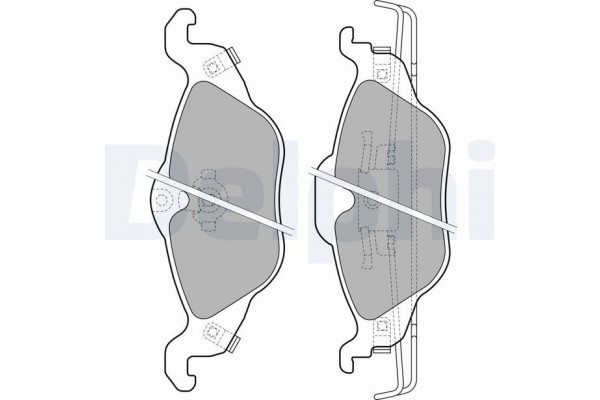 Delphi Σετ τακάκια, Δισκόφρενα - LP1673