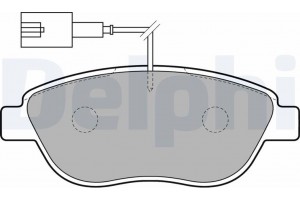 Delphi Σετ τακάκια, Δισκόφρενα - LP1721
