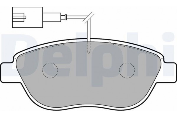 Delphi Σετ τακάκια, Δισκόφρενα - LP1721 Delphi Σετ τακάκια, Δισκόφρενα - LP1721