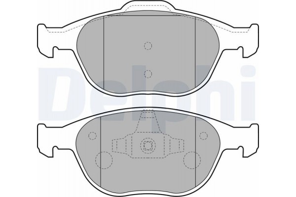 Delphi Σετ τακάκια, Δισκόφρενα - LP1724