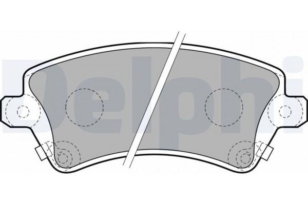 Delphi Σετ τακάκια, Δισκόφρενα - LP1737