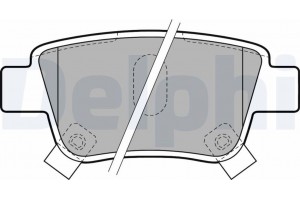 Delphi Σετ τακάκια, Δισκόφρενα - LP1785