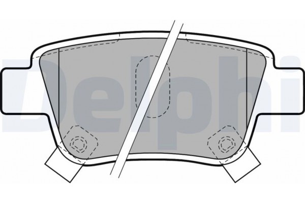 Delphi Σετ τακάκια, Δισκόφρενα - LP1785