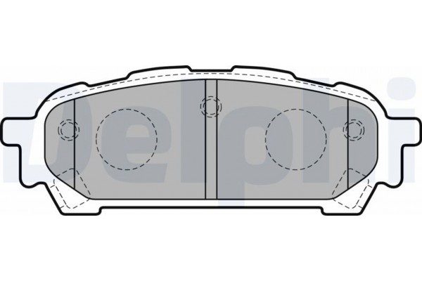 Delphi Σετ τακάκια, Δισκόφρενα - LP1822